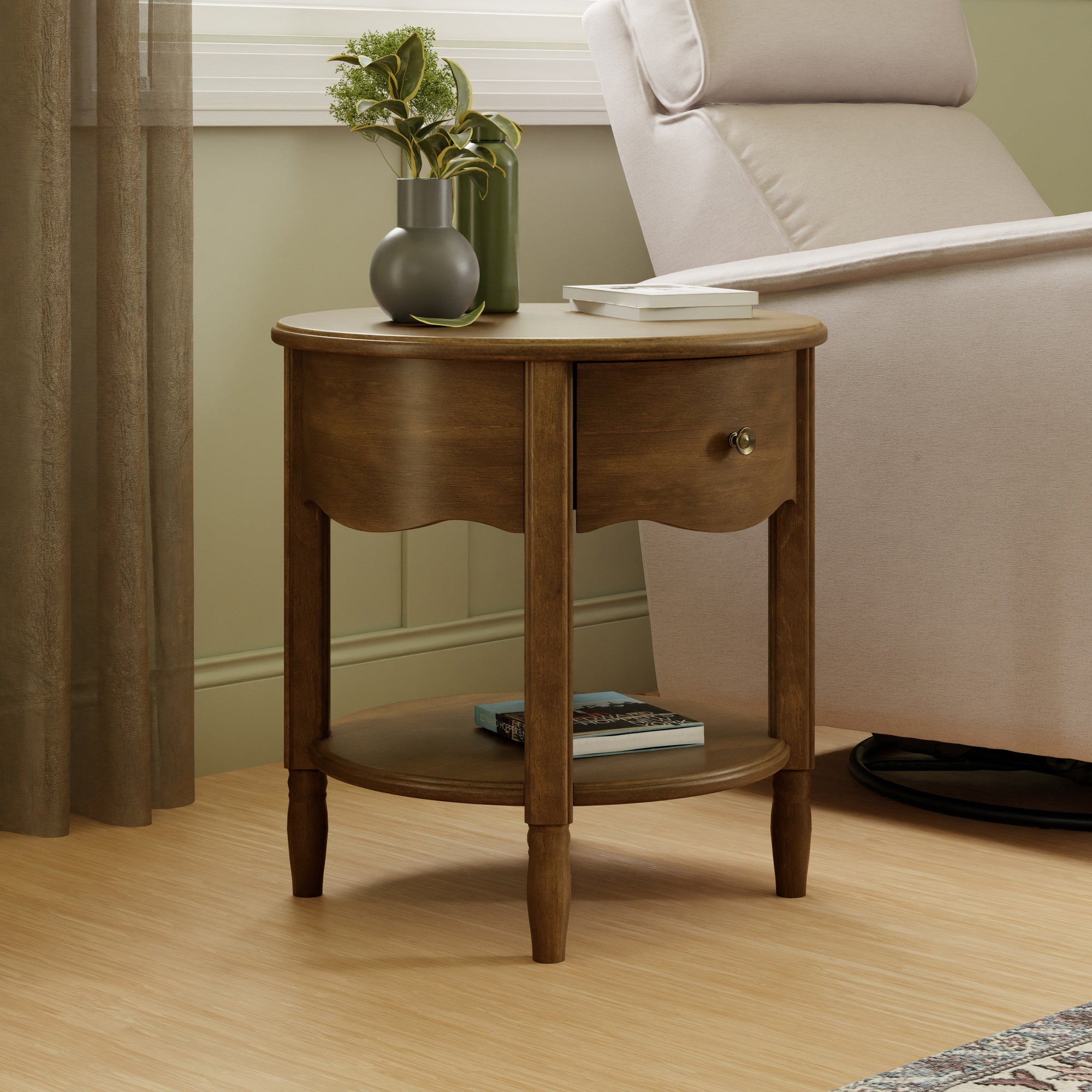 M7160NL,Namesake,Liberty Assembled Nightstand in Natural Walnut
