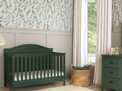 M12801FRGR,DaVinci,Charlie 4-in-1 Convertible Crib in Forest Green