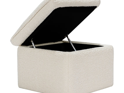 M20985WB,Babyletto,Cali Storage Ottoman in Ivory Boucle