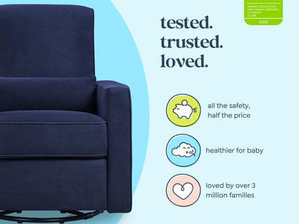 M10887NN,DaVinci,Piper Recliner in Navy