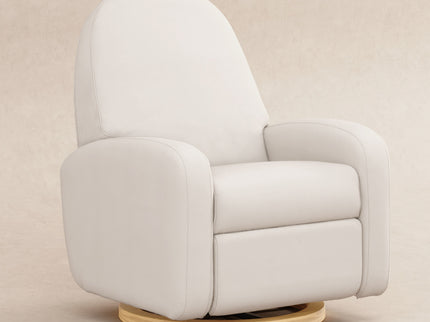 M23188PCMEWLB,Babyletto,Nami Glider Recliner w/ Electronic Control and USB in Performance Cream Eco-Weave w/Light wood base