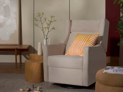 M11286PBEW,Babyletto,Kiwi Plus Power Glider Recliner w/ Power Headrest in Performance Beach Eco-Weave