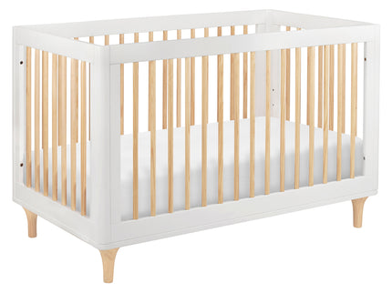 M9001WN,Babyletto,Lolly 3-in-1 Convertible Crib w/Toddler Bed Conversion Kit in White/Natural