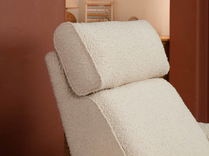 M17183PWB,Namesake,Willa Deluxe Power Glider Recliner w/Heat&Massage in Performance Ivory Boucle