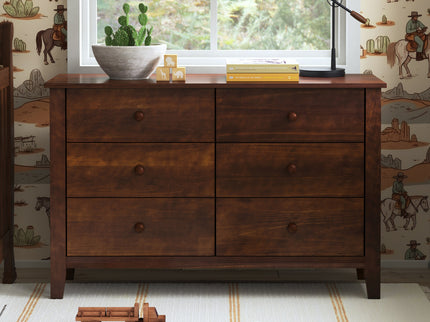 F11526Q,Carter's,Morgan 6-Drawer Double Dresser in Espresso Finish