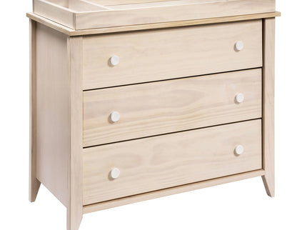 M10323NXW,Babyletto,Sprout 3-Drawer Changer Dresser in Washed Natural and White
