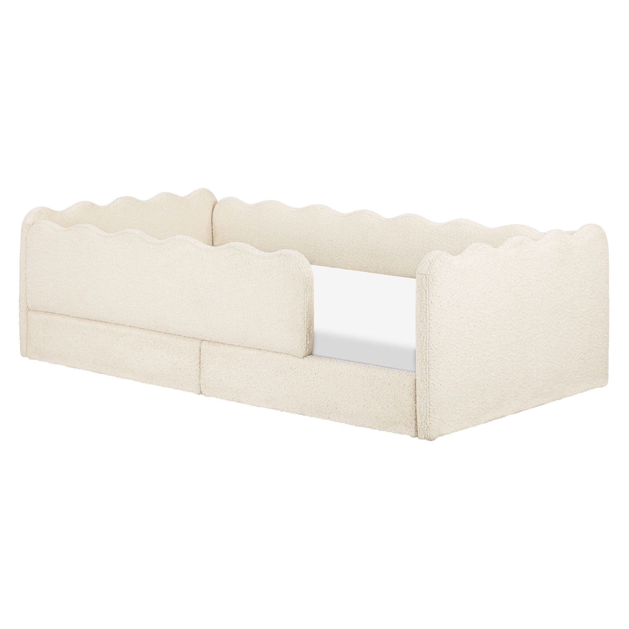 M31376PWB,Babyletto Kids,Rizo Montessori-Inspired Twin Bed in Performance Ivory Boucle
