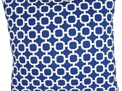 Jaipur Veranda Chain Blue 18" Indoor-Outdoor Pillow