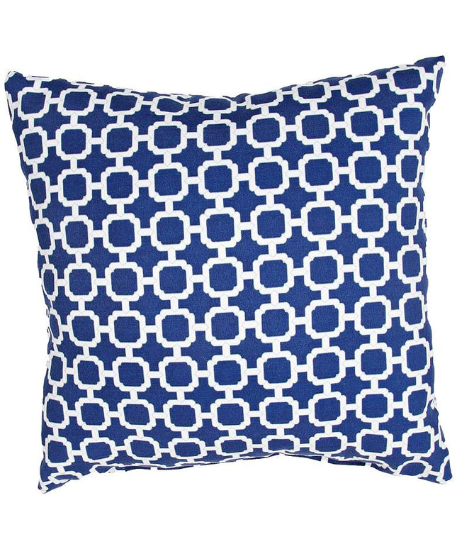 Jaipur Veranda Chain Blue 18" Indoor-Outdoor Pillow