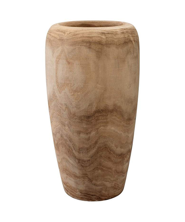Jamie Young Ojai 17" High Natural Wooden Decorative Vase
