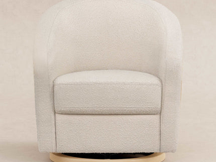 M5887WBCL,Babyletto,Madison Swivel Glider in Ivory Boucle and Cane w/Light Wood Base