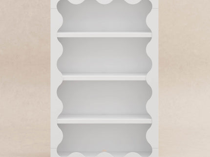 M31111W,Babyletto Kids,Lido Wave Bookcase in White