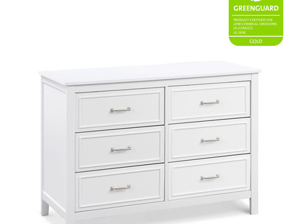 M12826W,DaVinci,Charlie 6-Drawer Double Dresser in White