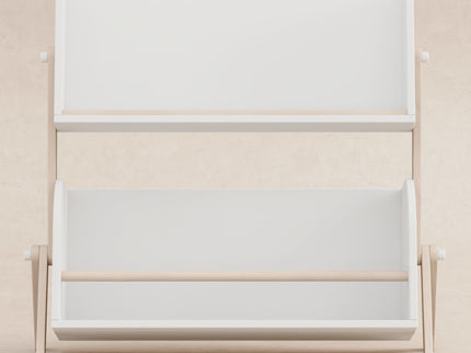 M10611WNX,Babyletto,Tally Storage and Bookshelf in White and Washed Natural Finish