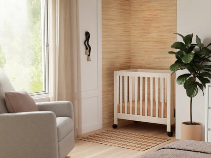 M6698NX,Babyletto,Origami Mini Crib in Washed Natural