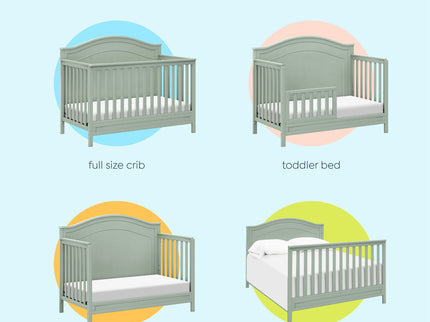 M12801LS,DaVinci,Charlie 4-in-1 Convertible Crib in Light Sage