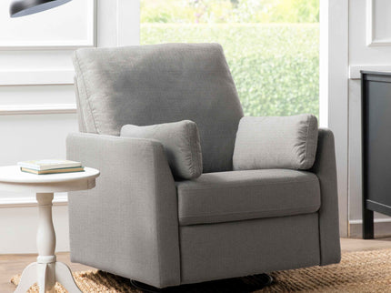 F24687PFTGRY,Carter's,Ethan Swivel Recliner in Performance Grey Linen