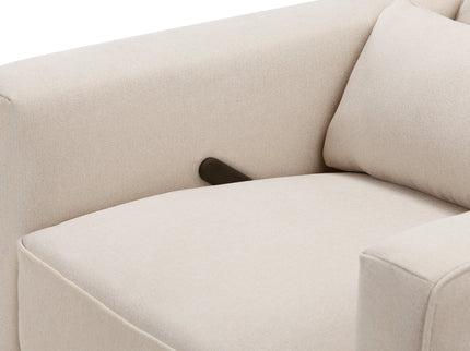 M10887CM,DaVinci,Piper Recliner in Cream Finish w/Cream Piping