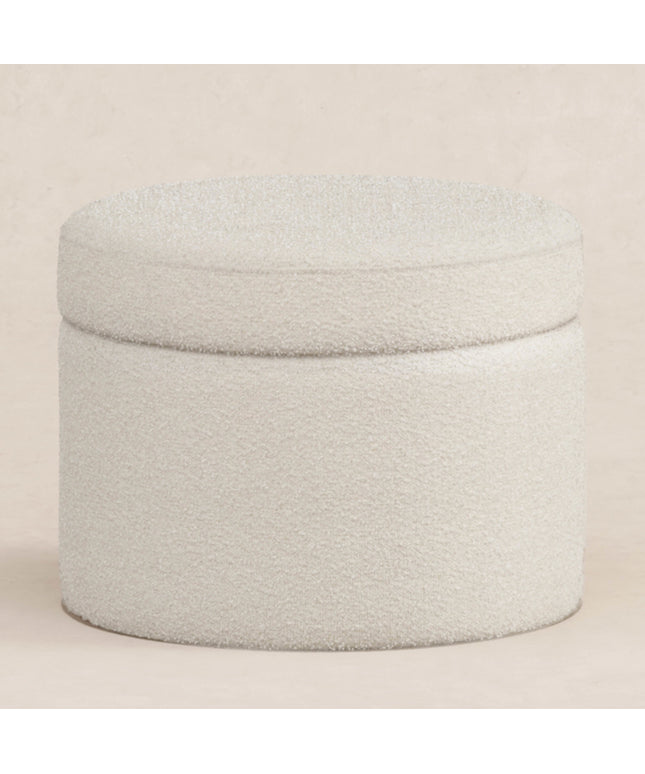 M22185WB,Babyletto,Wally Storage Ottoman in Ivory Boucle