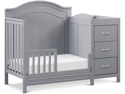 M12881G,DaVinci,Charlie 4-in-1 Convertible Mini Crib & Changer in Grey