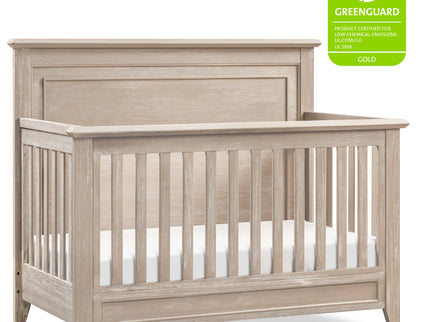 M24401SDB,Monogram by Namesake,Beckett Rustic 4-in-1 Convertible Flat Top Crib in Sandbar
