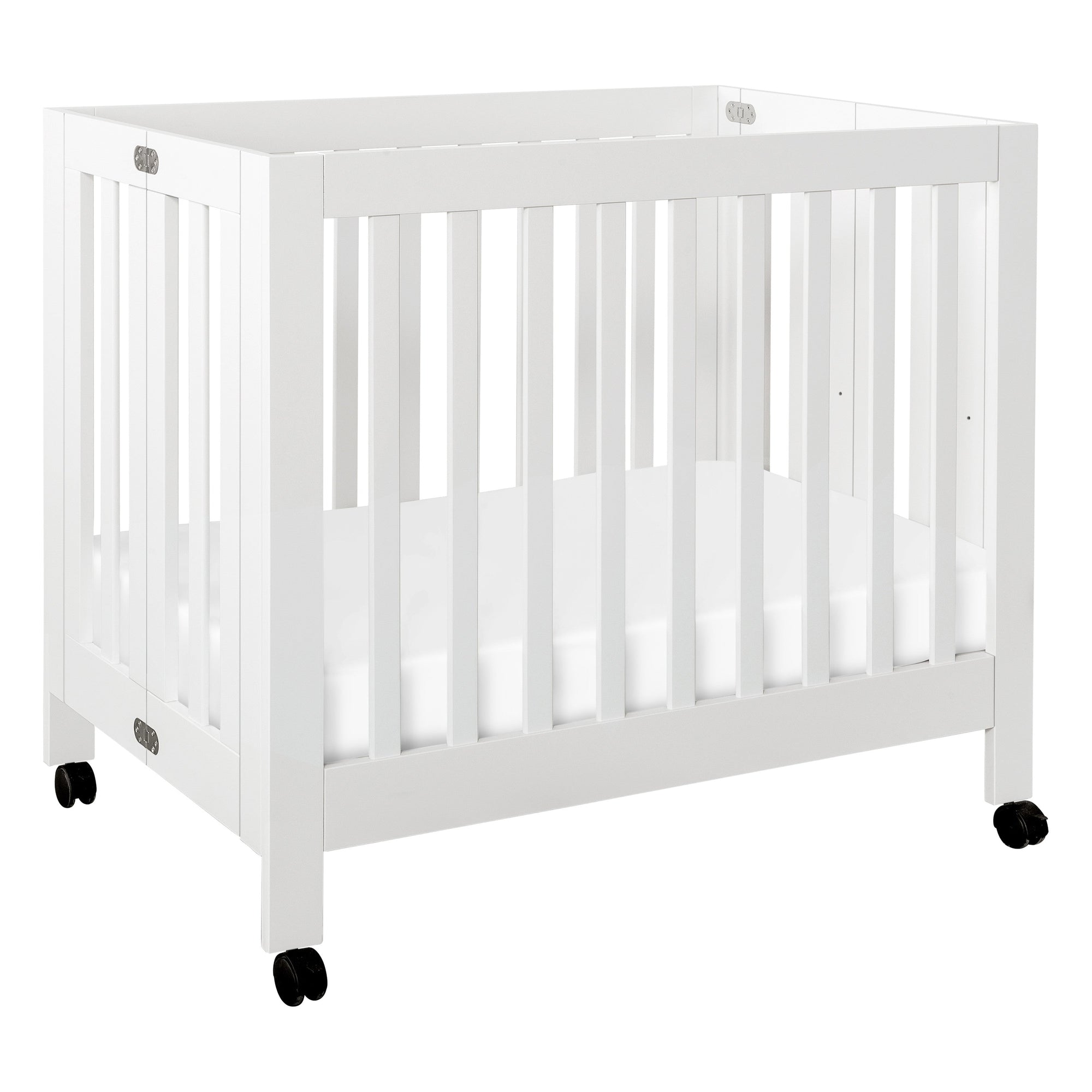M6698W,Babyletto,Origami Mini Crib in White Finish