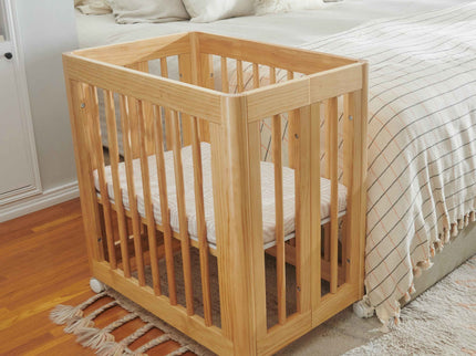 T29234,Babyletto,Oat Stripe Muslin All-Stages Bassinet Sheet in GOTS Certified Organic Cotton