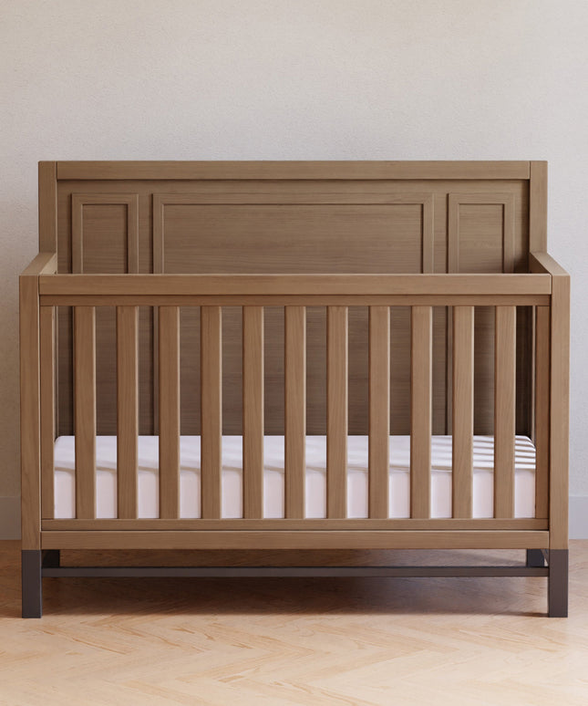 B25801DF,Monogram by Namesake,Newbern 4-in-1 Convertible Crib in Driftwood