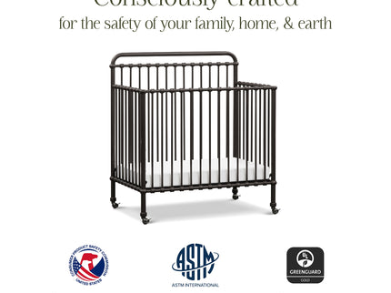 M15398UR,Namesake,Winston 4-in-1 Convertible Mini Crib in Vintage Iron