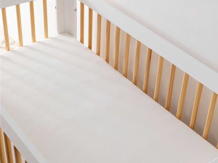 T29435,Babyletto,Plain White Muslin Crib Sheet in GOTS Certified Organic Cotton