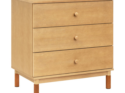 M12923HYVTL,Babyletto,Gelato 3-Drawer Changer Dresser  leather feet w/Removable Changing Tray in Honey