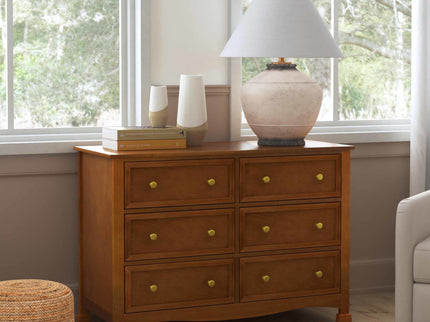M5529CT,DaVinci,Kalani 6-Drawer Double Wide Dresser in Chestnut Finish