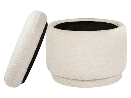 M22985WB,Babyletto,Enoki Storage Ottoman in Ivory Boucle