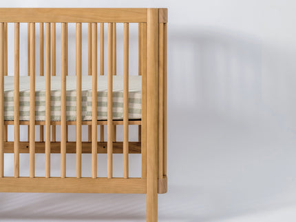 T30533,Babyletto,Moss Stripe Muslin All-Stages Midi Crib Sheet in GOTS Certified Organic Cotton