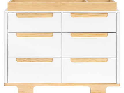 M23426WN,Babyletto,Yuzu 6-Drawer Dresser in White/Natural