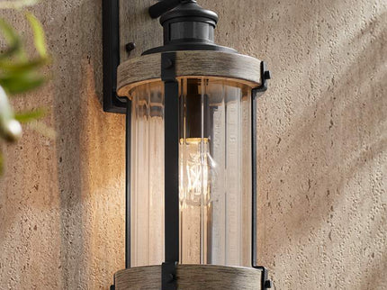 John Timberland 15 1/2" Gray Dual-Bright Motion Sensor Outdoor Light