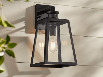 John Timberland Arrington 14 3/4" Black Motion Sensor Outdoor Light