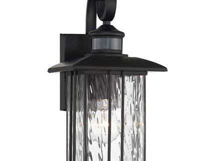 John Timberland Deaver 15 1/2" Matte Black Motion Sensor Outdoor Light