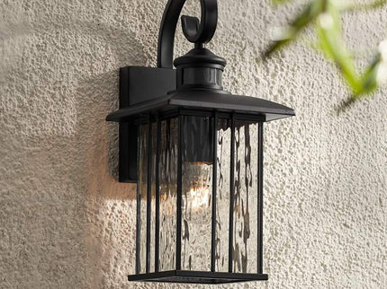 John Timberland Deaver 15 1/2" Matte Black Motion Sensor Outdoor Light