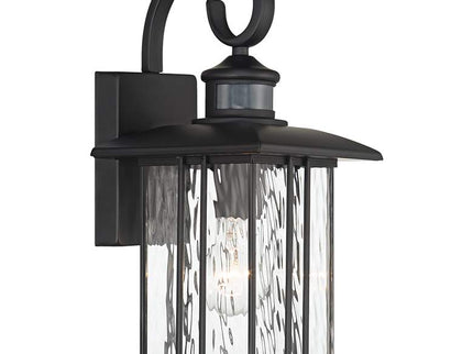 John Timberland Deaver 15 1/2" Matte Black Motion Sensor Outdoor Light