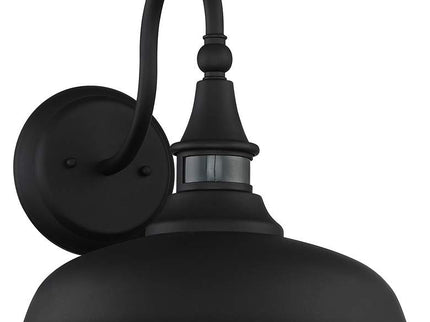 John Timberland Gough 12 1/2" Black Motion Sensor Outdoor Barn Light