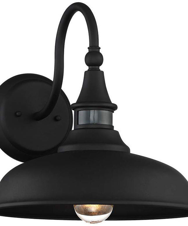 John Timberland Gough 12 1/2" Black Motion Sensor Outdoor Barn Light