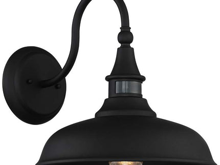 John Timberland Gough 12 1/2" Black Motion Sensor Outdoor Barn Light