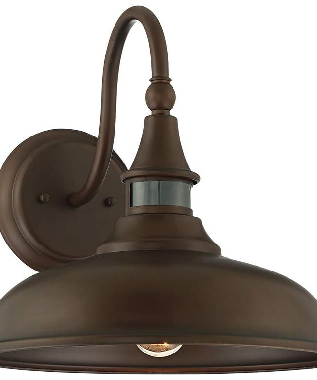 John Timberland Gough 12 1/2" Bronze Motion Sensor Outdoor Barn Light
