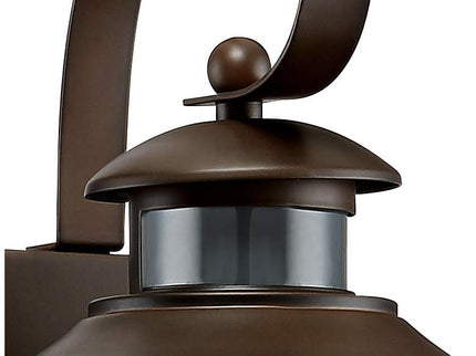 John Timberland Hogan 14" High Bronze Motion Sensor Outdoor Wall Light