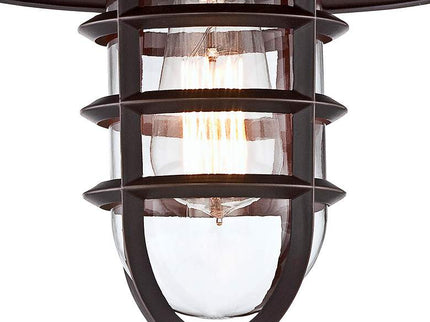 John Timberland Marlowe 13 1/4" High Bronze Cage Wall Sconces Set of 2