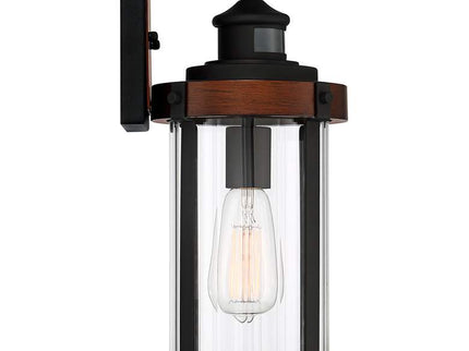 John Timberland Stan 15 1/2" Black Motion Sensor Outdoor Wall Light