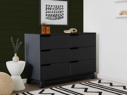 M4216B,Babyletto,Hudson 6-Drawer Double Dresser  Assembled in Black