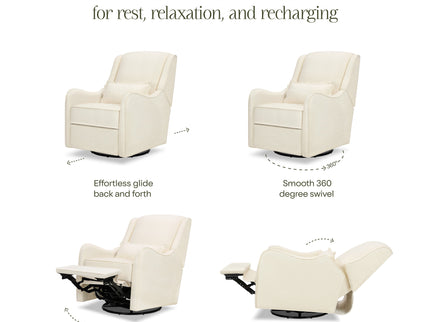 M27787PIEB,Namesake,Devon Recliner and Swivel Glider in Performance Ivory Eco-Basketweave