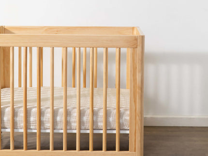 T27033,Babyletto,Beach Bum Muslin All-Stages Midi Crib Sheet in GOTS Certified Organic Cotton